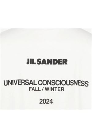 T-shirt a strati in cotone bianco JIL SANDER | J61GC0002J20086106